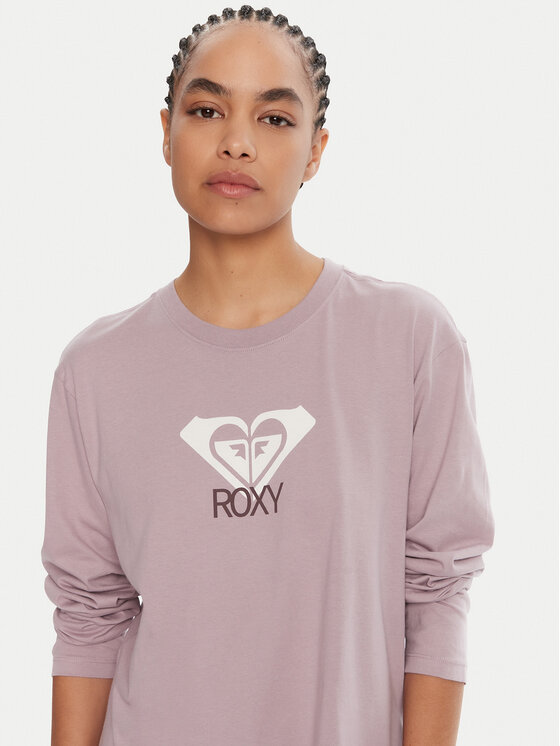 Roxy Roxy Majica Hangloose Art Ls ERJZT06035 Ljubičasta Regular Fit