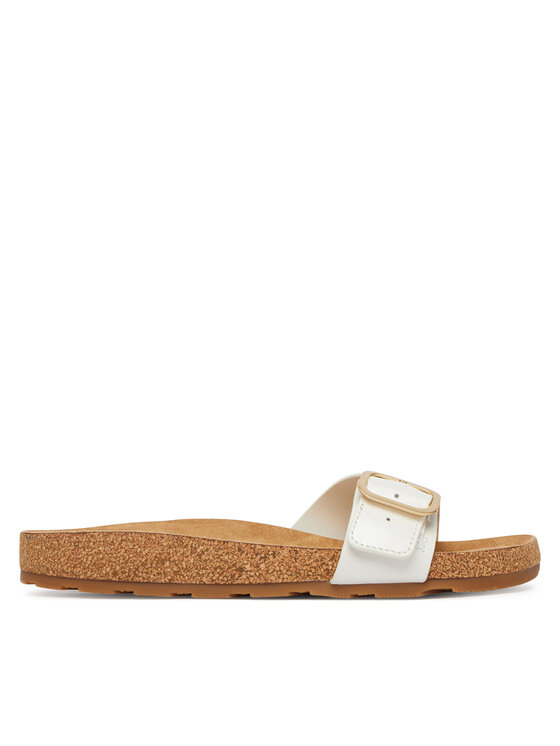 Tommy Hilfiger Tommy Hilfiger Klapki Cork Footbed Slip-On FW0FW09344 Biały