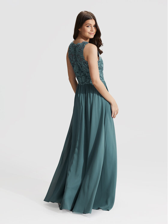 Hey Kyla Hey Kyla Večernja haljina 5AG046HK Zelena Regular Fit