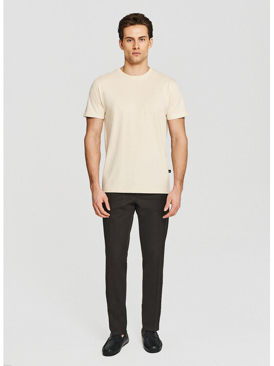 Pako Lorente Pako Lorente T-Shirt P26SF-TT-005 Beżowy Regular Fit