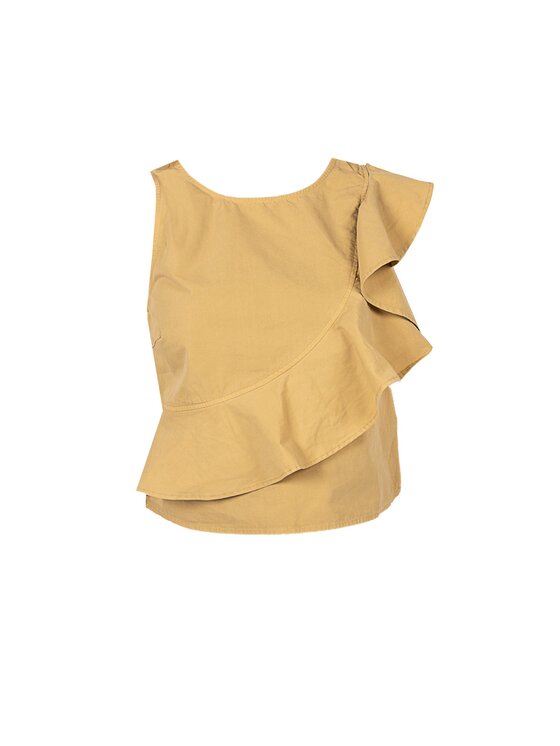 PINKO PINKO Top q-roa-22420 Żółty Regular Fit