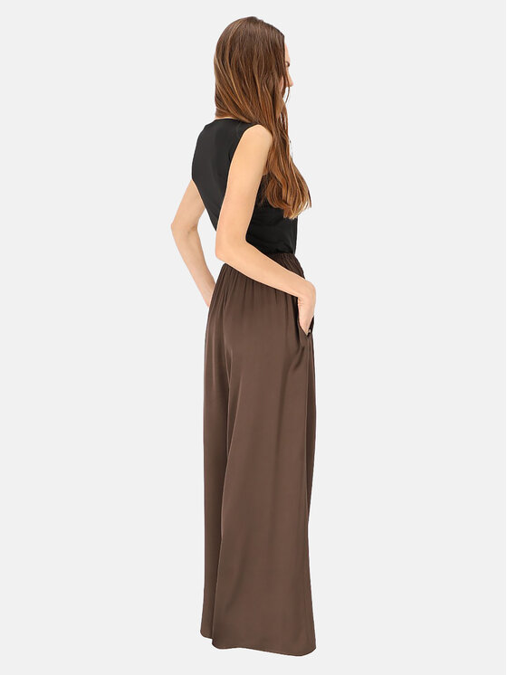 L’AF L’AF Spodnie materiałowe Sheron Brązowy Wide Leg