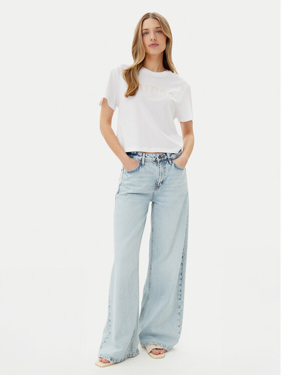 Guess Guess T-krekls V5GI09 K9RM1 Balts Regular Fit