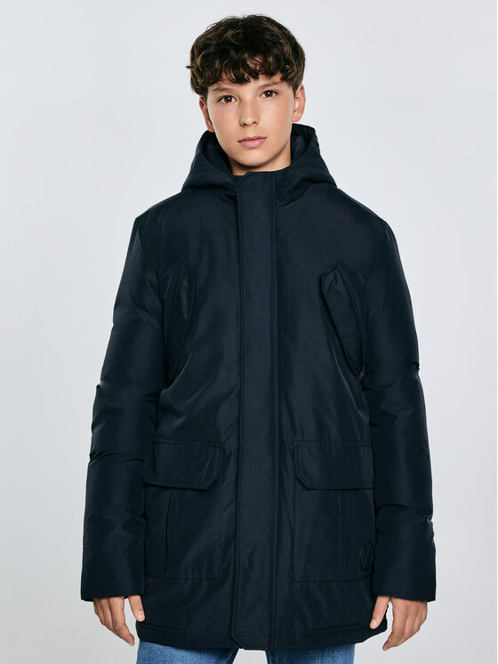 BIG STAR BIG STAR Kurtka zimowa OSKAR Granatowy Basic Fit