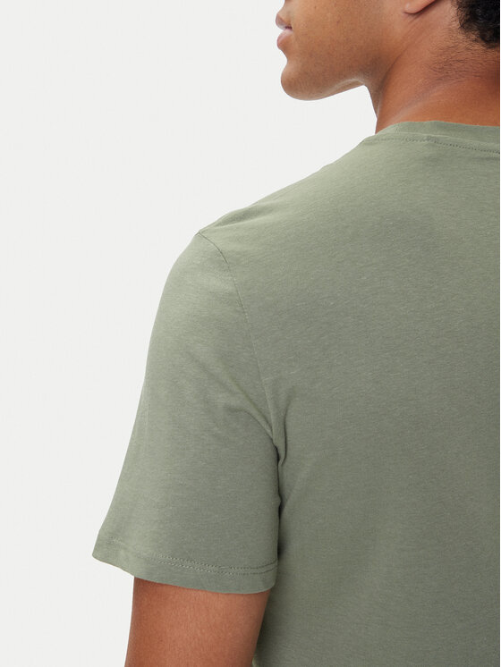 Mustang Mustang T-shirt Austin 1016853 Zelena Regular Fit