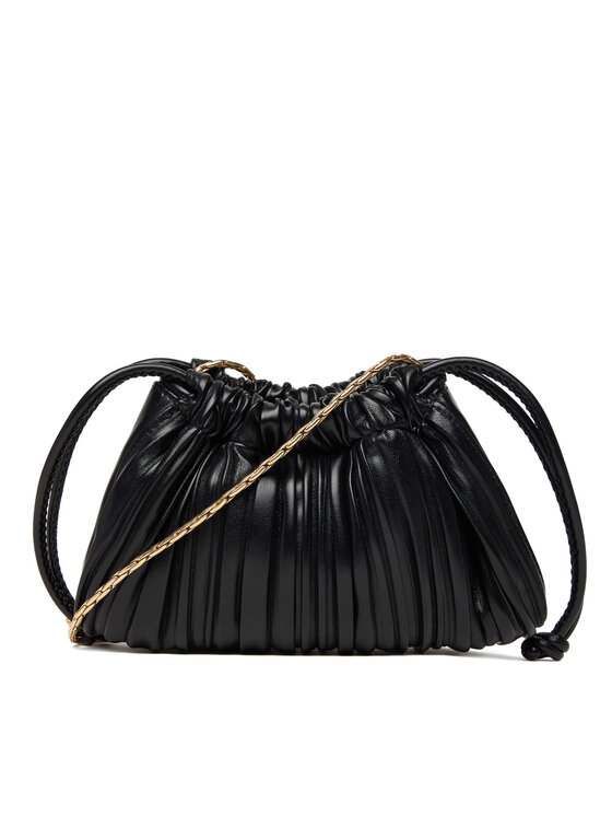 Calvin Klein Calvin Klein Ročna torba Drawstring Plisse Conv Mini Cb P LV04F3077G Črna