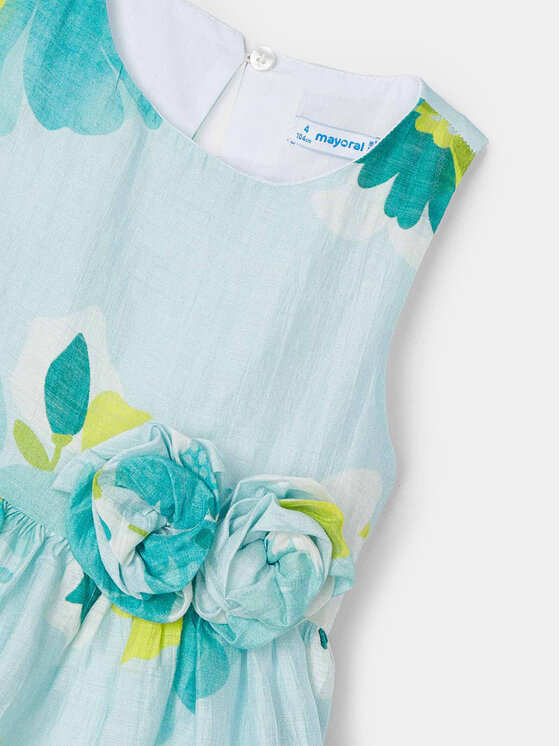 Mayoral Mayoral Elegantes Kleid 3911 Grün Regular Fit