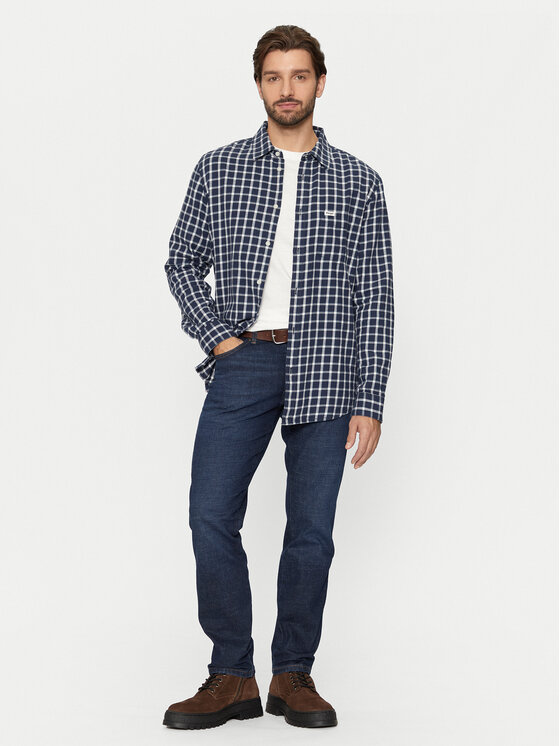 Lee Lee Koszula 112356771 Niebieski Regular Fit