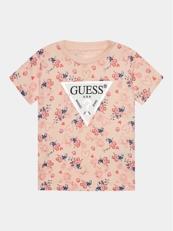 Guess T-krekls K4RI15 K6YW3 Bēšs Regular Fit