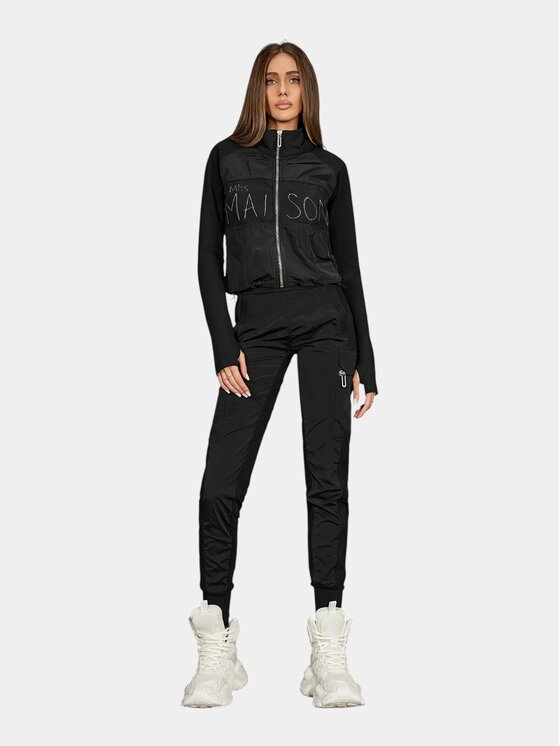 MADE BY SOCIETY MADE BY SOCIETY Spodnie materiałowe Heritage Pants - P27698 Czarny Basic Fit