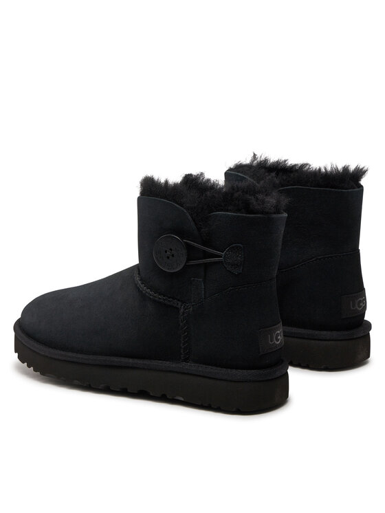 Ugg Ugg Μπότες Χιονιού W Mini Bailey Button II 1016422 Μαύρο