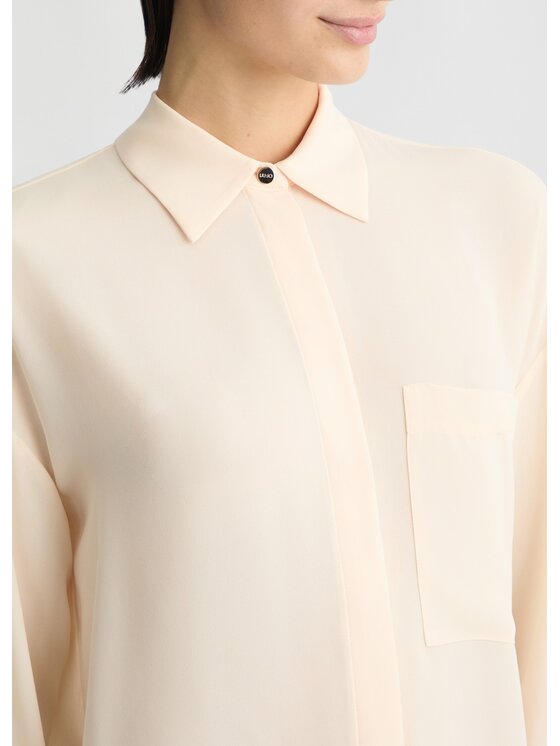 Liu Jo Liu Jo Blusa CA5201TS066X0659 Bianco Loose Fit