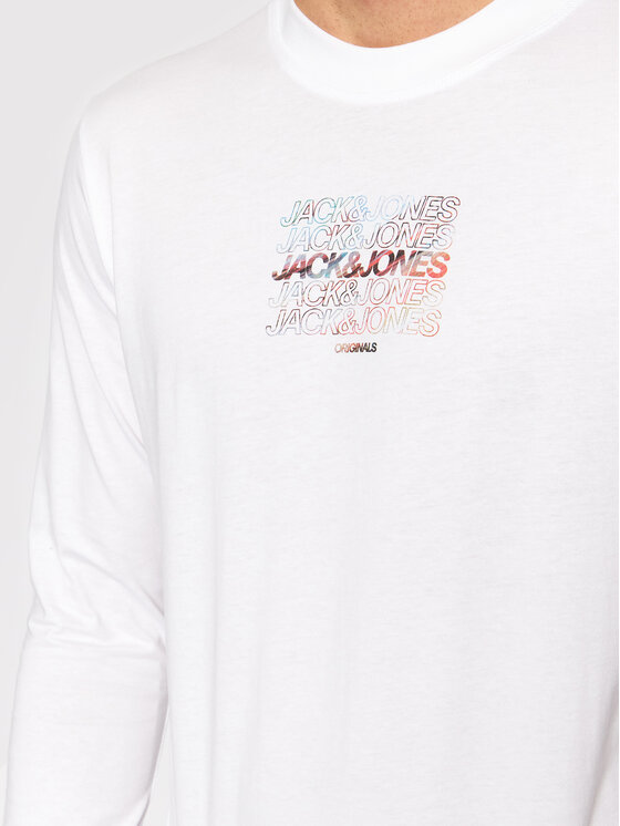 Longsleeve Swirl 2193659 Bianco Regular Fit