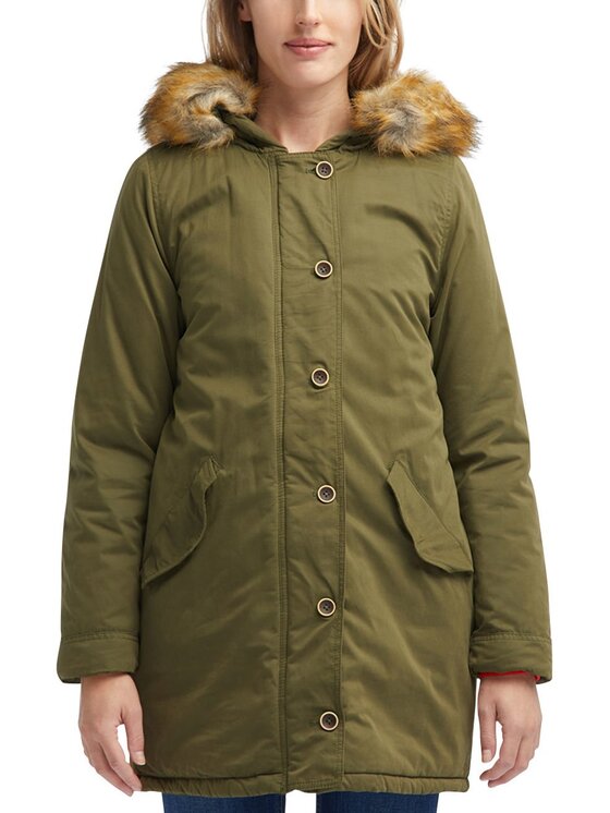 Mustang Mustang Kurtka damska PARKA Zielony Regular Fit