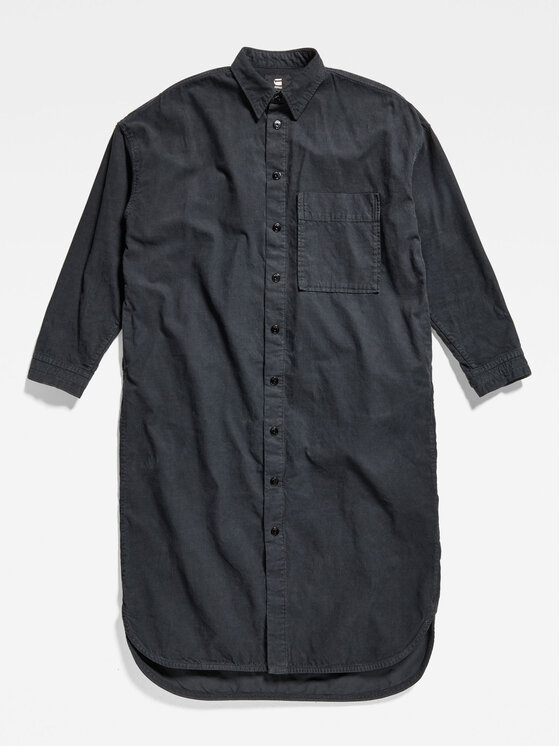 G-Star Raw G-Star Raw Sukienka koszulowa D22160-C436-C784 Szary Relaxed Fit
