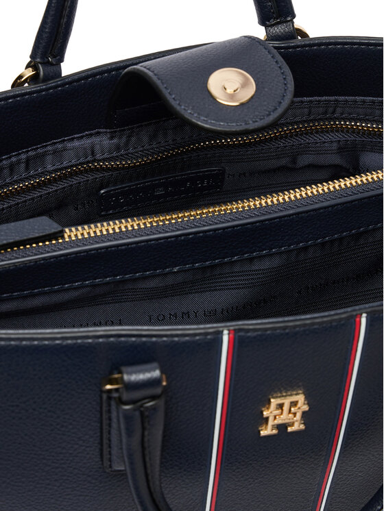 Tommy Hilfiger Tommy Hilfiger Kabelka Th Daily Satchel Corp AW0AW18644 Tmavomodrá