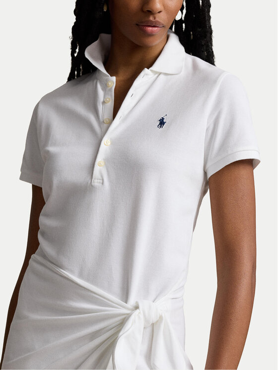 Polo Ralph Lauren Polo Ralph Lauren Haljina za svaki dan 211935605001 Bijela Slim Fit