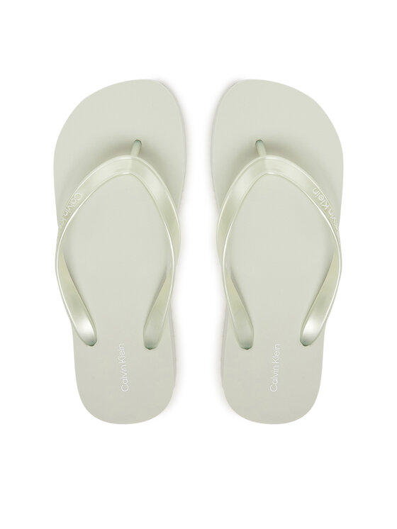 Calvin Klein Calvin Klein Infradito Flatform Flip Flop Met Tpu HW0HW03120 Bianco