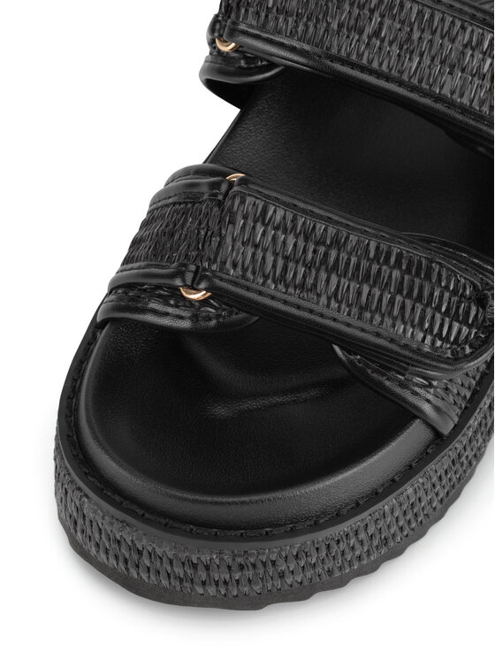 Badura Badura Σανδάλια BEGONIA-TS6165-01 Μαύρο