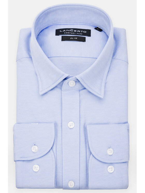 Lancerto Lancerto Koszula Mabel KO073222000025 Niebieski Slim Fit