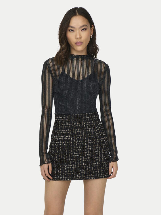 JDY JDY Блузка Vivy 15301743 Чорний Slim Fit