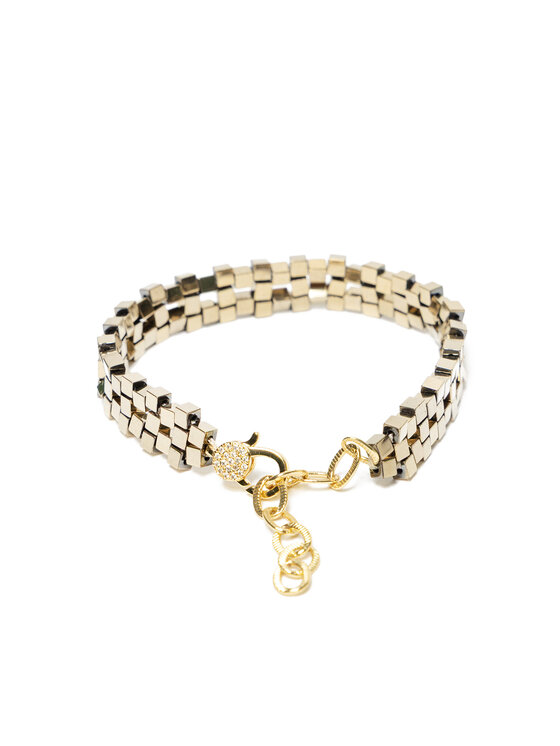 Deni Cler Milano Deni Cler Milano Bransoletka T-DC-J102-F2-79-23-1 Złoty