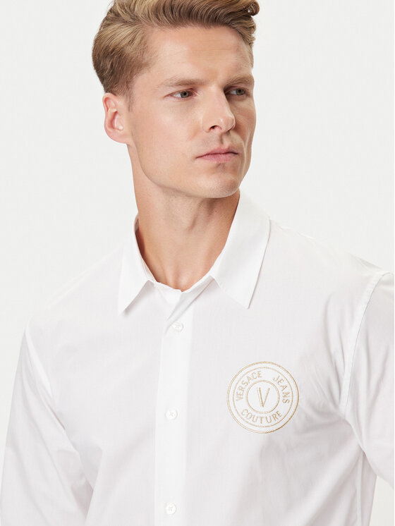 Versace Jeans Couture Versace Jeans Couture Koszula 79GALKS2 CN00K Biały Slim Fit