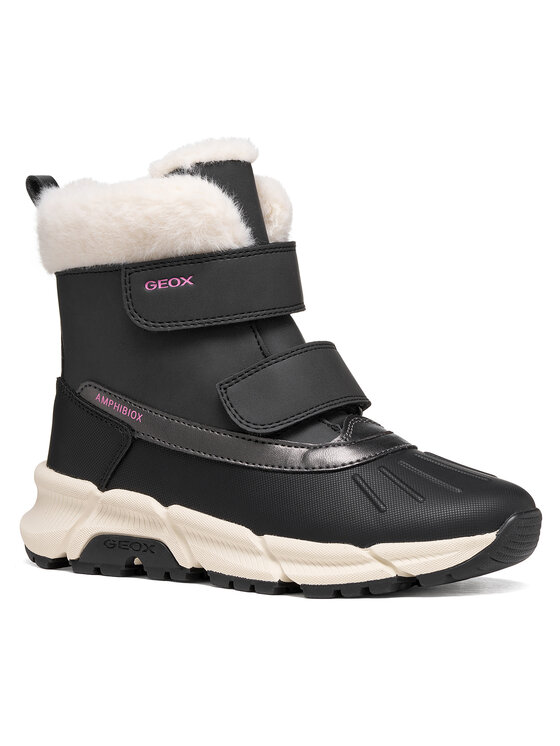 Geox Geox Snehule J Flexyper Plus Girl B Abx J66NGA 0MECE C9999 M Čierna