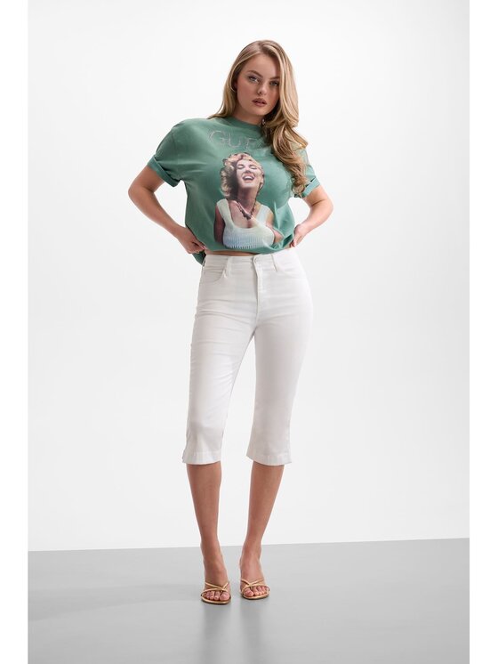 Guess Guess T-Shirt 182691 Zielony Classic Fit