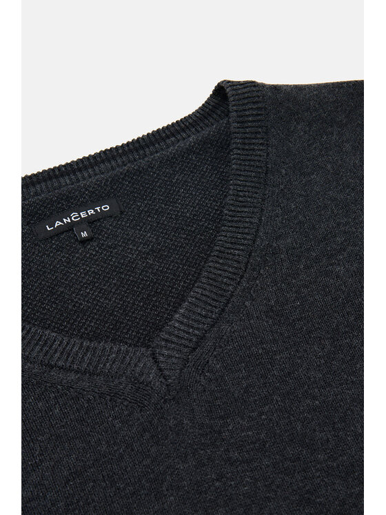 Lancerto Lancerto Sweter Lenny SW073223000031 Szary Regular Fit