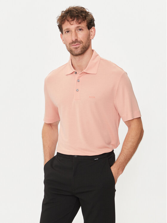 Boss Polo Press 55 50508830 Rozā Regular Fit