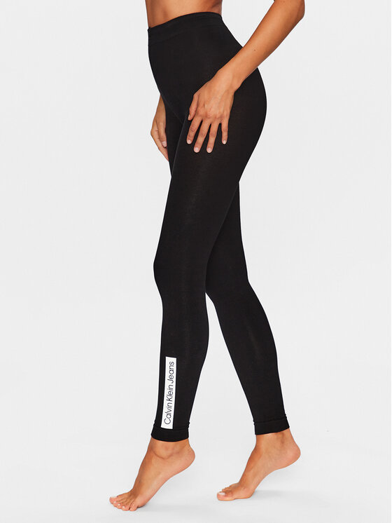 Calvin Klein damskie czarne legginsy slim 38 - OVERLOOK : OVERLOOK