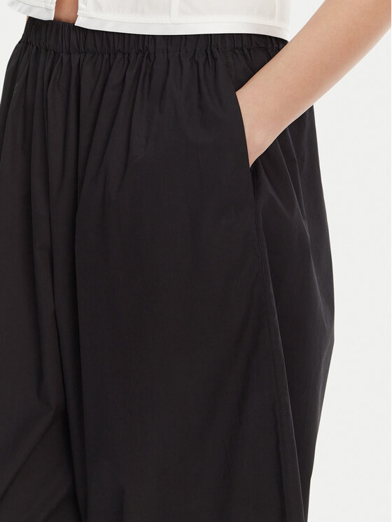 PINKO PINKO Kalhoty z materiálu 105210 A2LD Černá Relaxed Fit