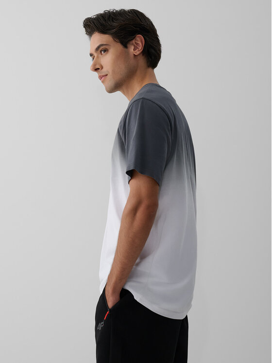 4F 4F T-Shirt PIT STOP Biały Regular Fit