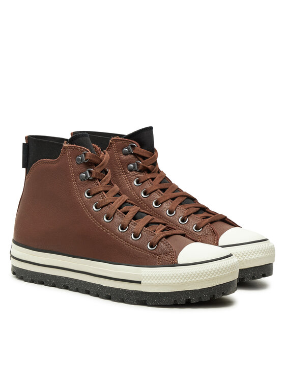 All star converse pelle marrone hotsell