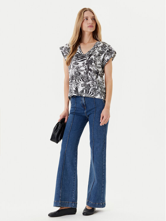 United Colors Of Benetton United Colors Of Benetton Jeansy 4W8CDE02F Niebieski Flare Fit