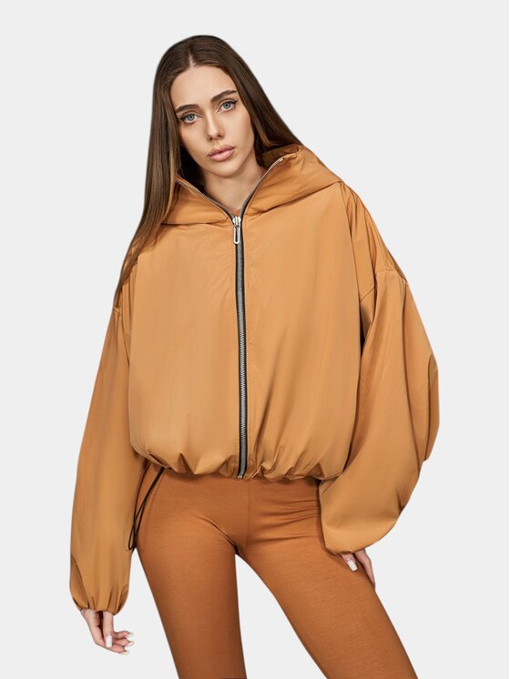 Nobrand Nobrand Kurtka anorak Jacheta Amber Nomad Shell -J27106 Brązowy Basic Fit