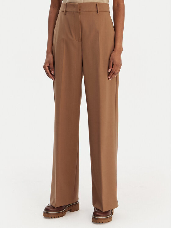 Weekend Max Mara Weekend Max Mara Palazzo nohavice Visivo 2615131041 Hnedá Relaxed Fit