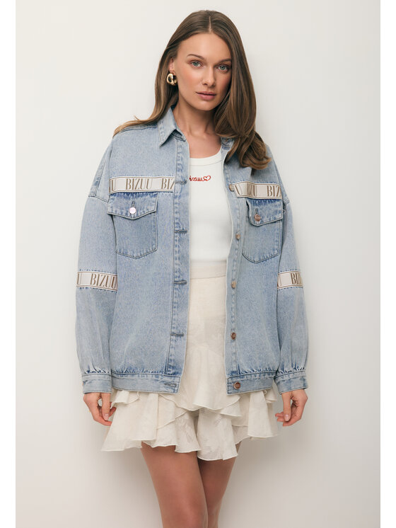 BIZUU BIZUU Jeansová bunda PASSA Modrá Standard Fit
