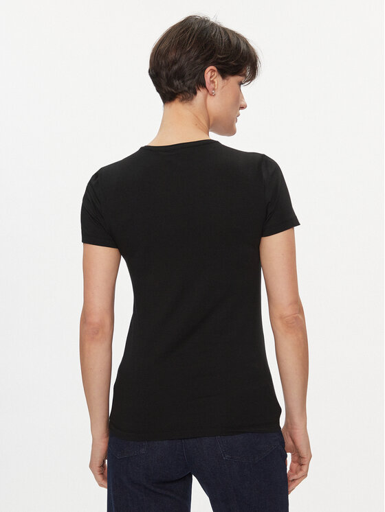 Pieces Pieces T-särk Irene 17082526 Must Slim Fit