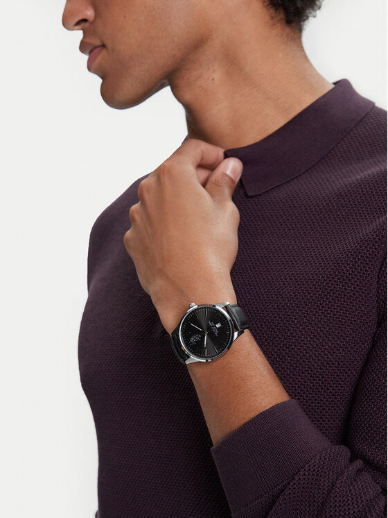U.S. Polo Assn. U.S. Polo Assn. Pulksteņa un rokassprādzes komplekts Owen USP6175TW Melns