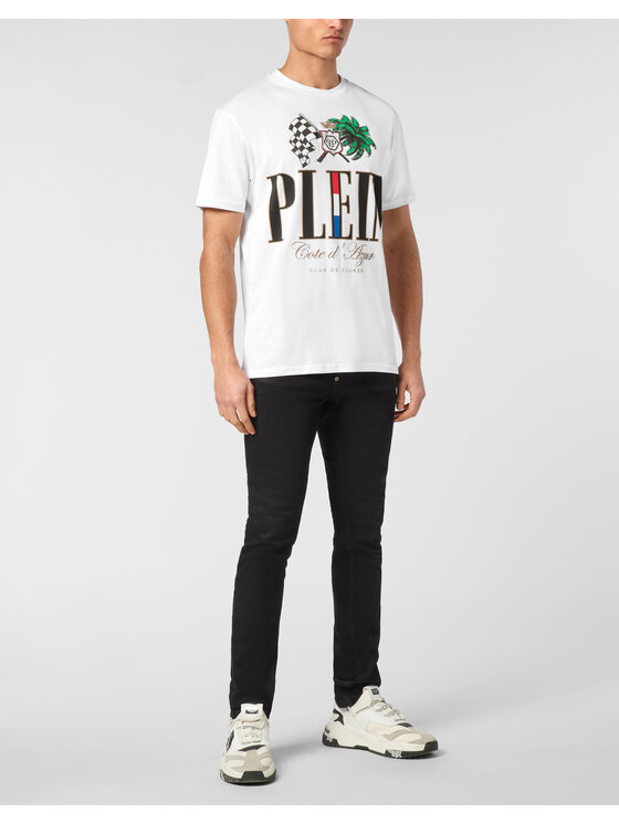 PHILIPP PLEIN PHILIPP PLEIN T-Shirt 24691 Biały Regular Fit