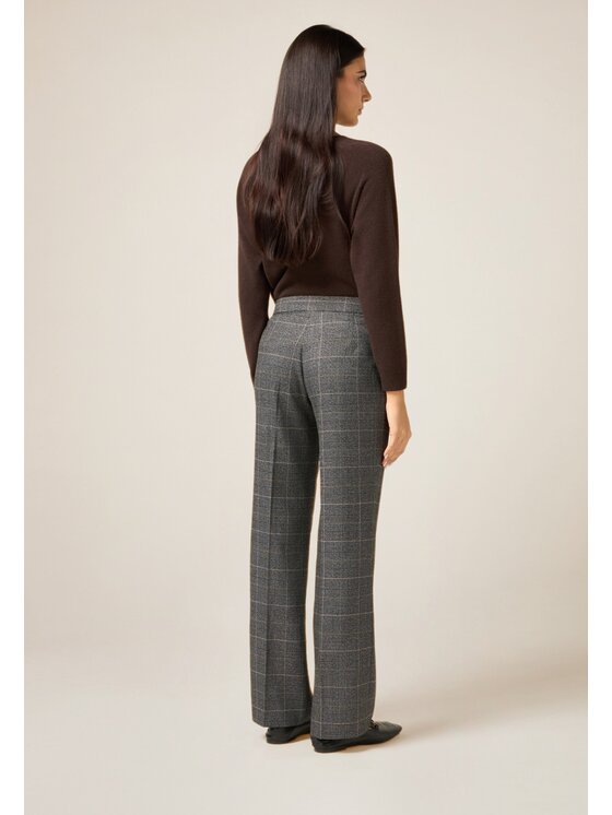 Oltre Oltre Pantaloni di tessuto P095R209030N0S3 Grigio Baggy Fit