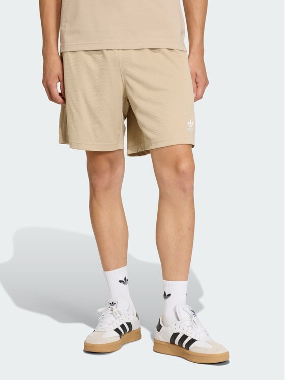 adidas adidas Szorty materiałowe 159291 Beżowy Loose Fit