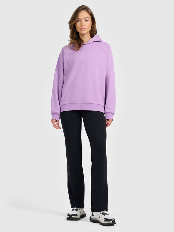 4F 4F Bluza BASIC+ Fioletowy jasny Loose Fit