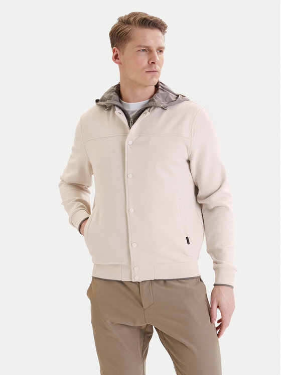 Bugatti Bugatti Übergangsjacke 8750-75062C Écru Modern Fit