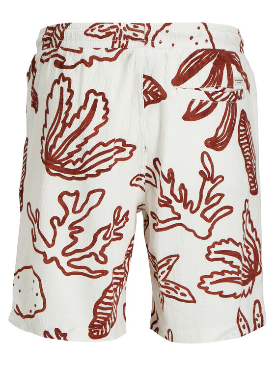Jack & Jones Junior Jack & Jones Junior Bavlnené šortky 12277599 Écru Relaxed Fit
