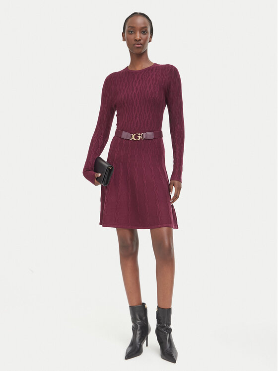 Guess Guess Trikotažinė suknelė W6BK64 Z1569 Vyšninė Regular Fit