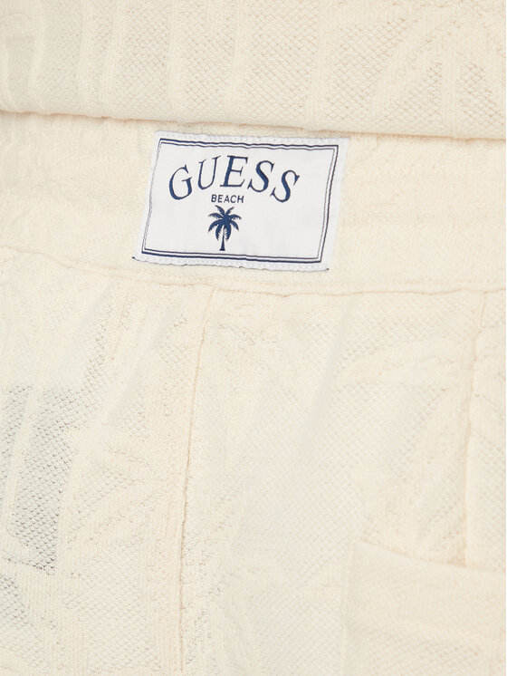 Guess Guess Спортивні шорти F6GD03 kremKG362 Кремовий Regular Fit