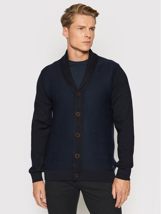 Pierre Cardin Pierre Cardin Cardigan 55438/000/12544 Bleumarin Regular Fit